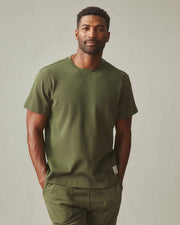 men's waffle crew tee